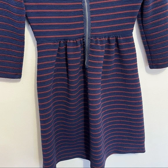 Anthropologie Maeve Brenna Stripe Fit and Flare Dress Womens Size 2 - Picture 6 of 10